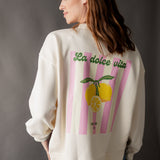 STATEMENT SWEATSHIRT „DOLCE VITA"