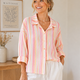 „SORBET DREAM“ MUSSELINBLUSE