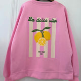 STATEMENT SWEATSHIRT „DOLCE VITA"