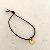 HANDGEFERTIGTES NYLONBÄNDCHEN MIT ANHÄNGER-PLAKETTE "KLEEBLATT, SMILEY, NO SMILEY"