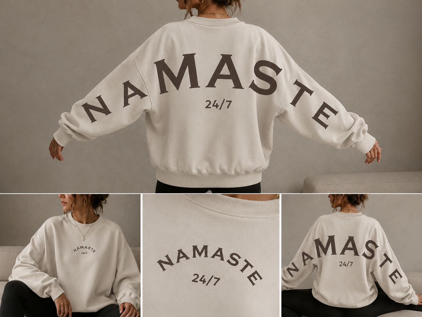 SWEATSHIRT „NAMASTE 24 / 7“