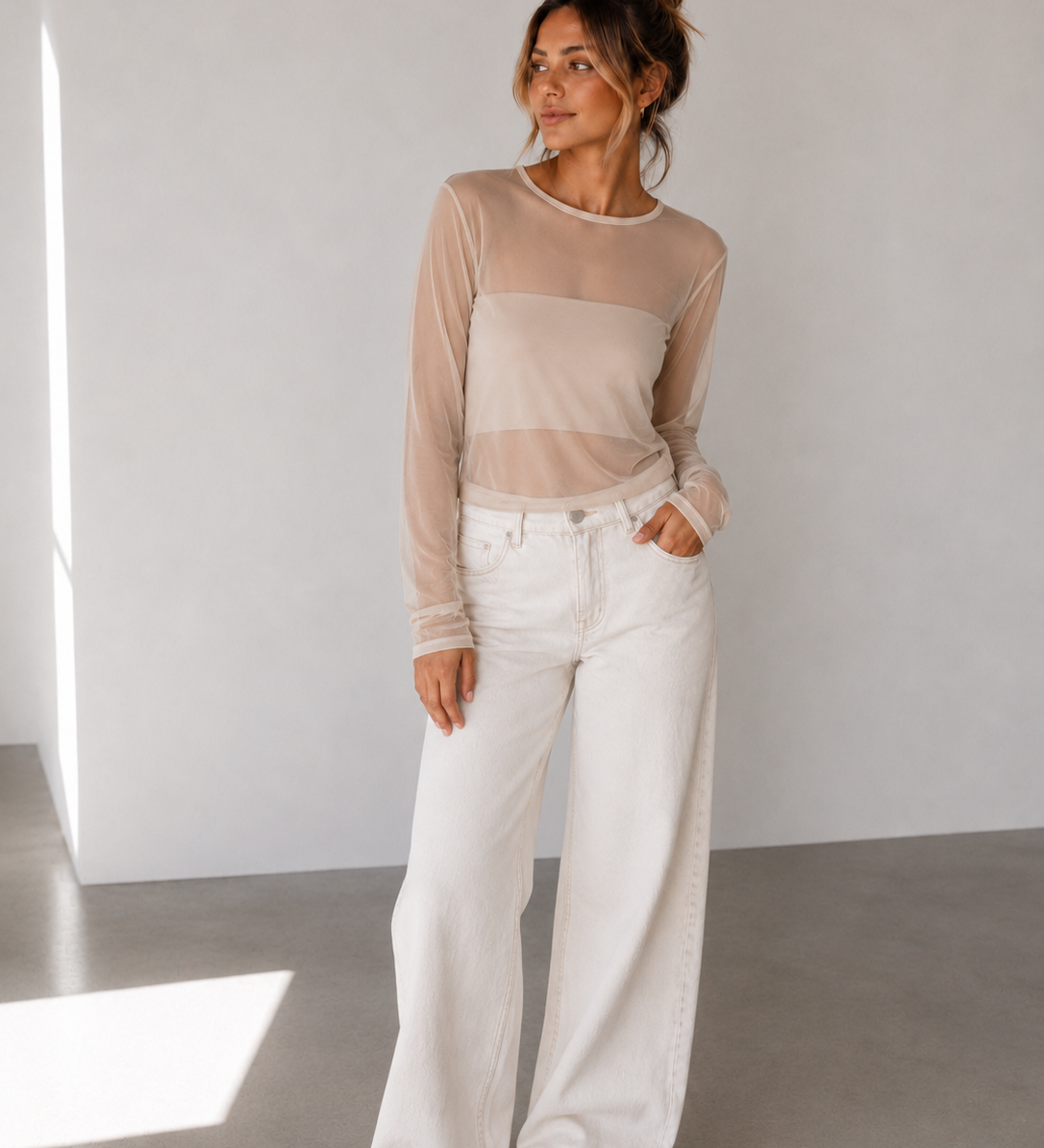 TRANSPARENTES MESH SHIRT