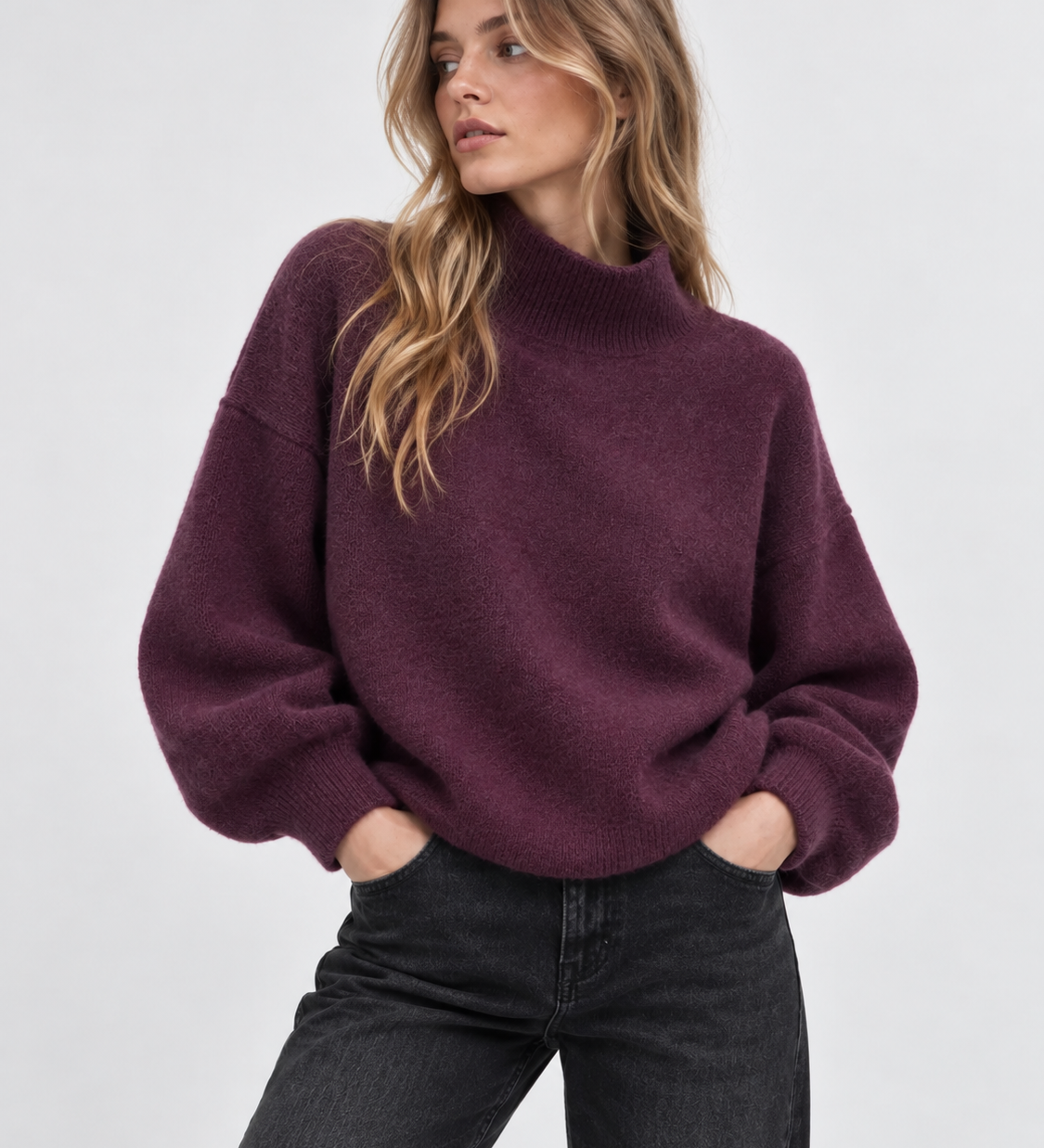 HIGH NECK PULLOVER „MAJA“