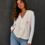 OVERSIZE TEDDYWESTE „KUSCHELIG UND TRENDBEWUSST“