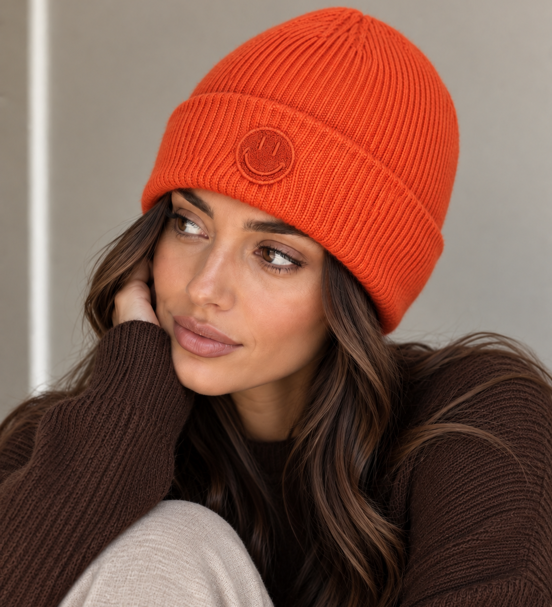 BEANIE MIT SMILEY