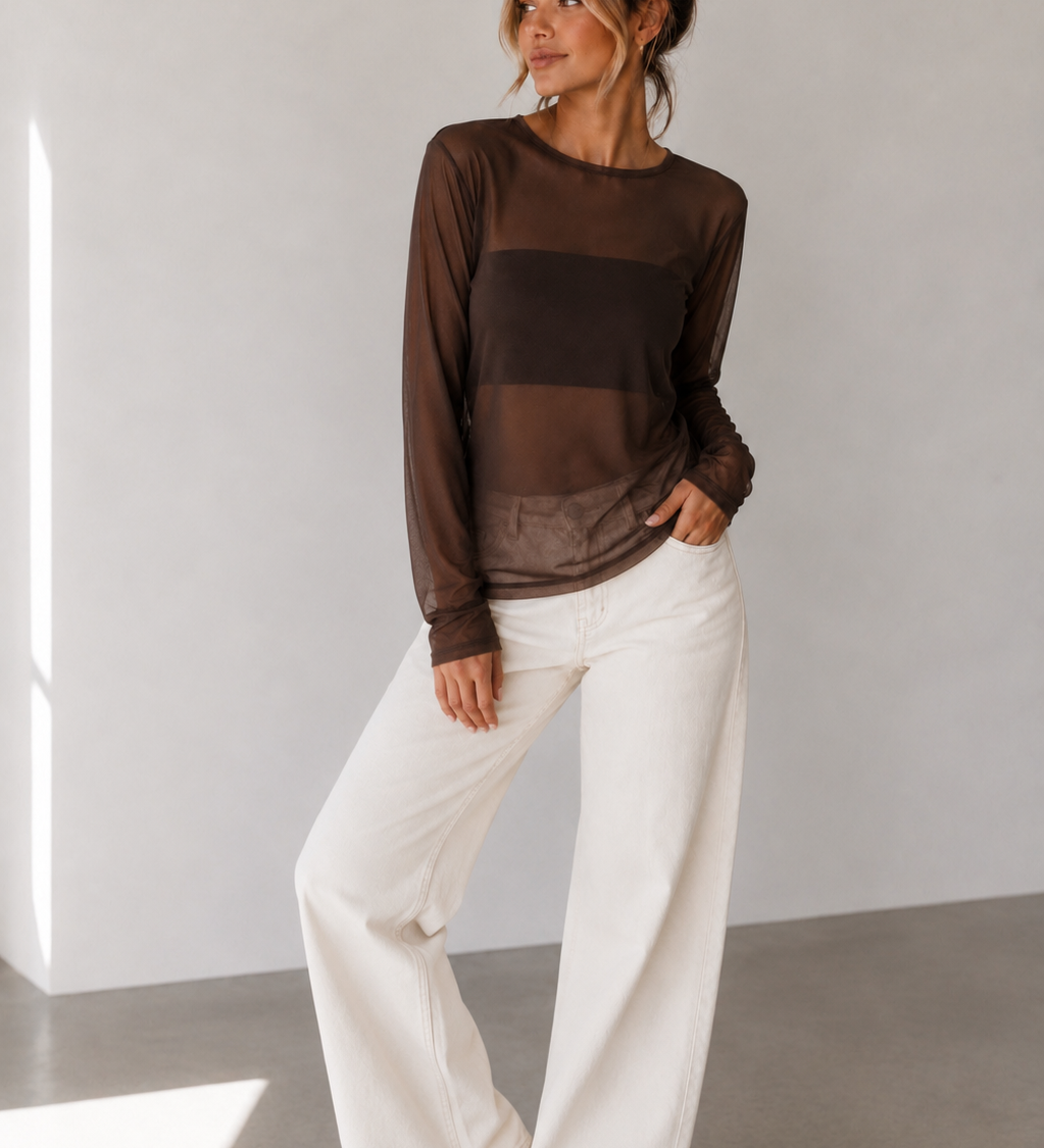 TRANSPARENTES MESH SHIRT