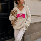 OVERSIZE STRICKPULLI „SOHO NEW YORK“