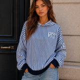 GESTREIFTER HOODIE „NEW YORK“