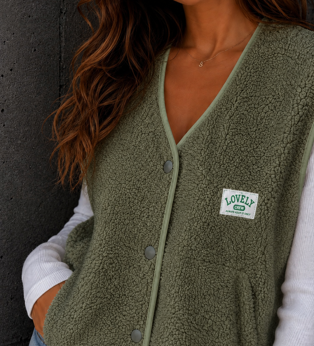 OVERSIZE TEDDYWESTE „KUSCHELIG UND TRENDBEWUSST“