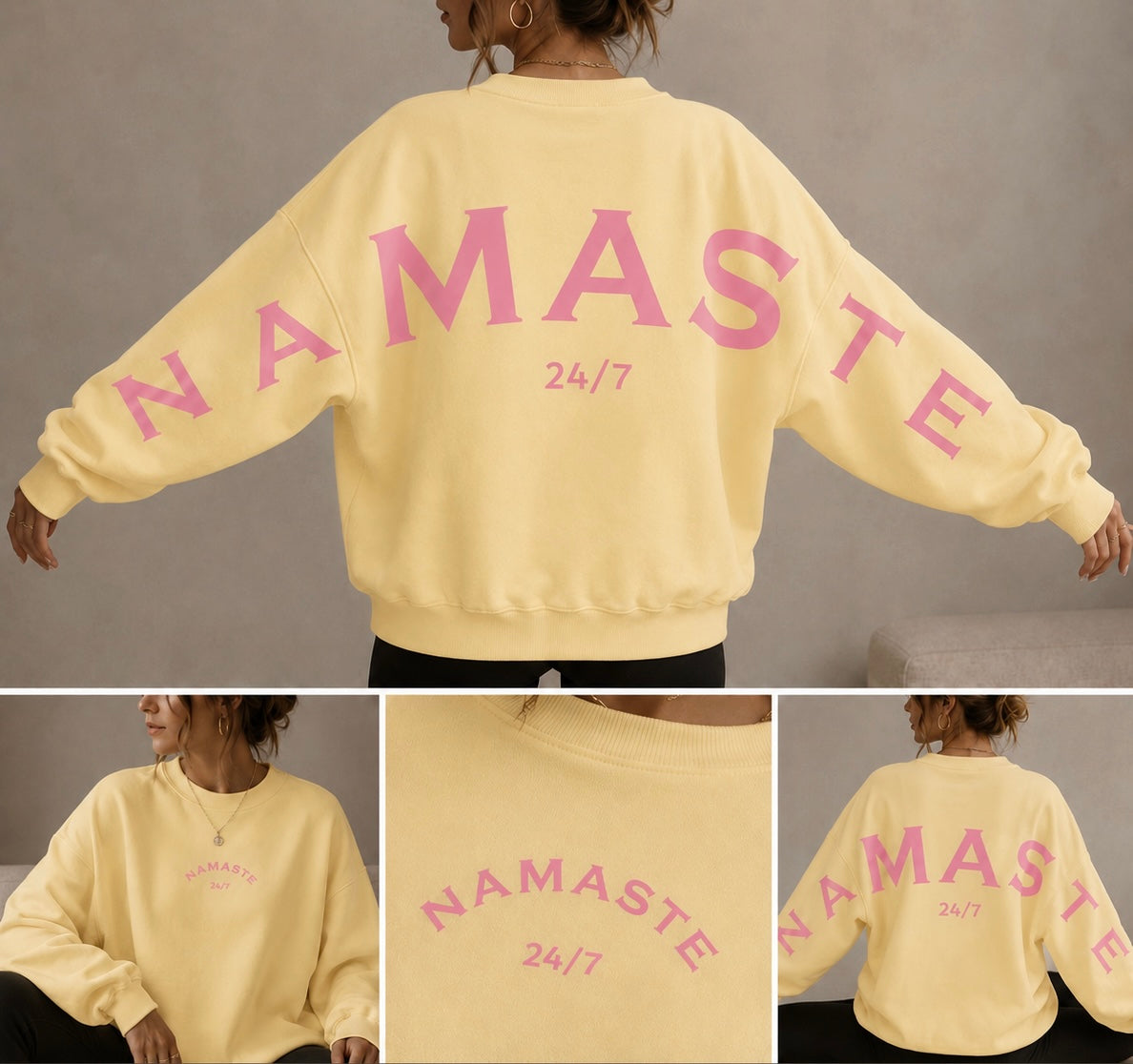 SWEATSHIRT „NAMASTE 24 / 7“
