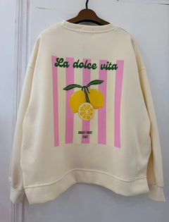 STATEMENT SWEATSHIRT „DOLCE VITA"