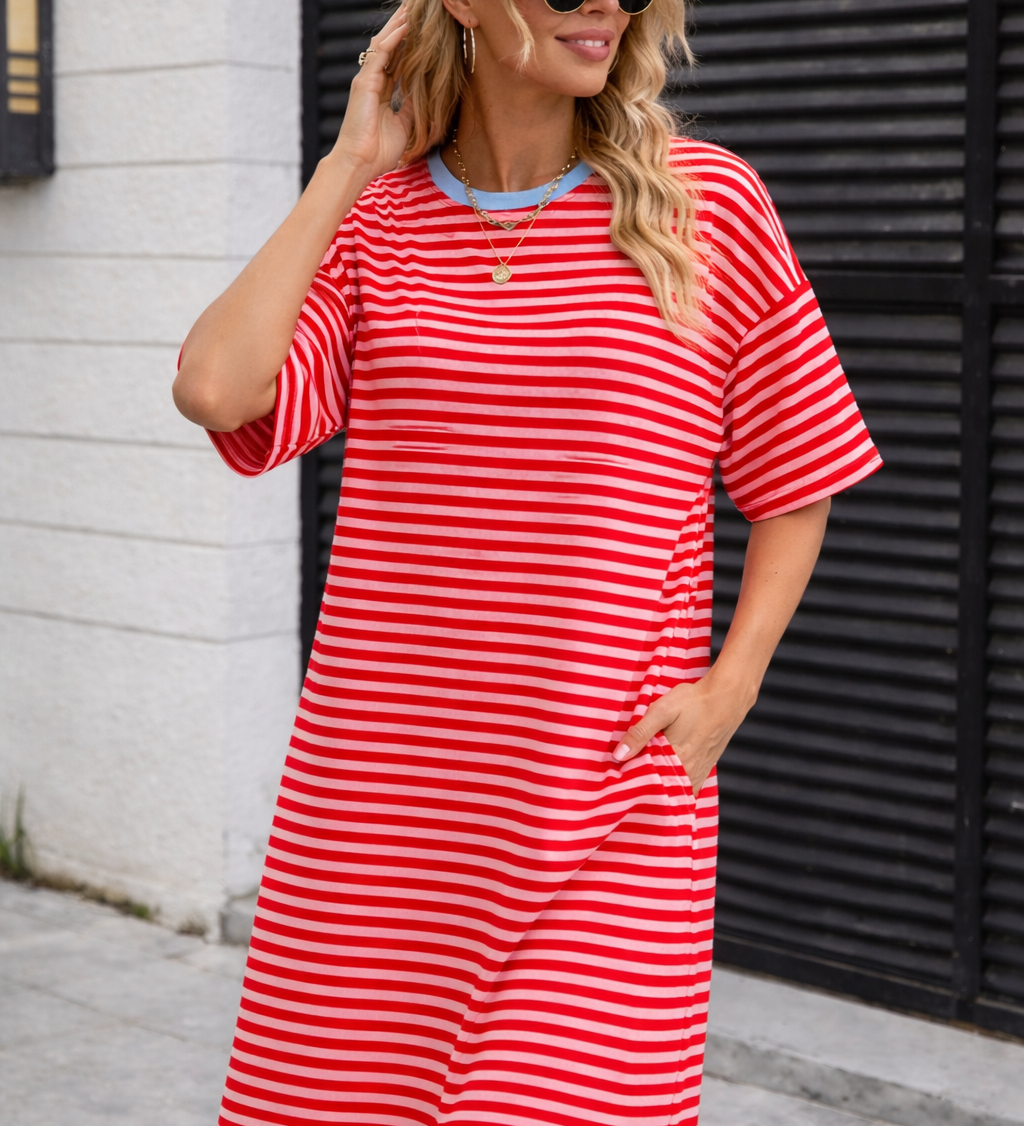 BEACH STRIPE DRESS