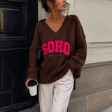 OVERSIZE STRICKPULLI „SOHO NEW YORK“