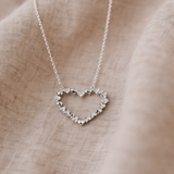 ZARTE HERZKETTE AUS STERLINGSILBER & 18KT VERGOLDUNG