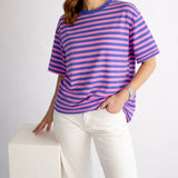 OVERSIZE SHIRT "PINK BLUE"