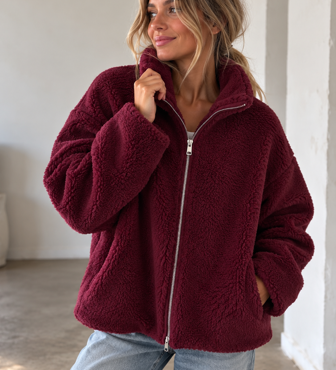 LEICHTE TEDDYJACKE „SARA“