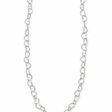 FILIGRANE GOLDKETTE MIT HERZCHEN AUS STERLINGSILBER & 18KT VERGOLDUNG