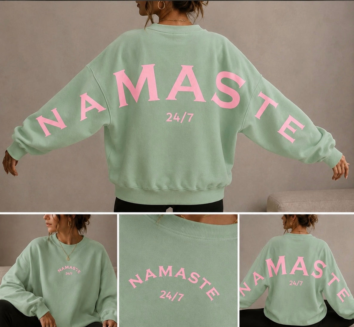 SWEATSHIRT „NAMASTE 24 / 7“