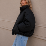 GESTEPPTE OVERSIZE PUFFER JACKE