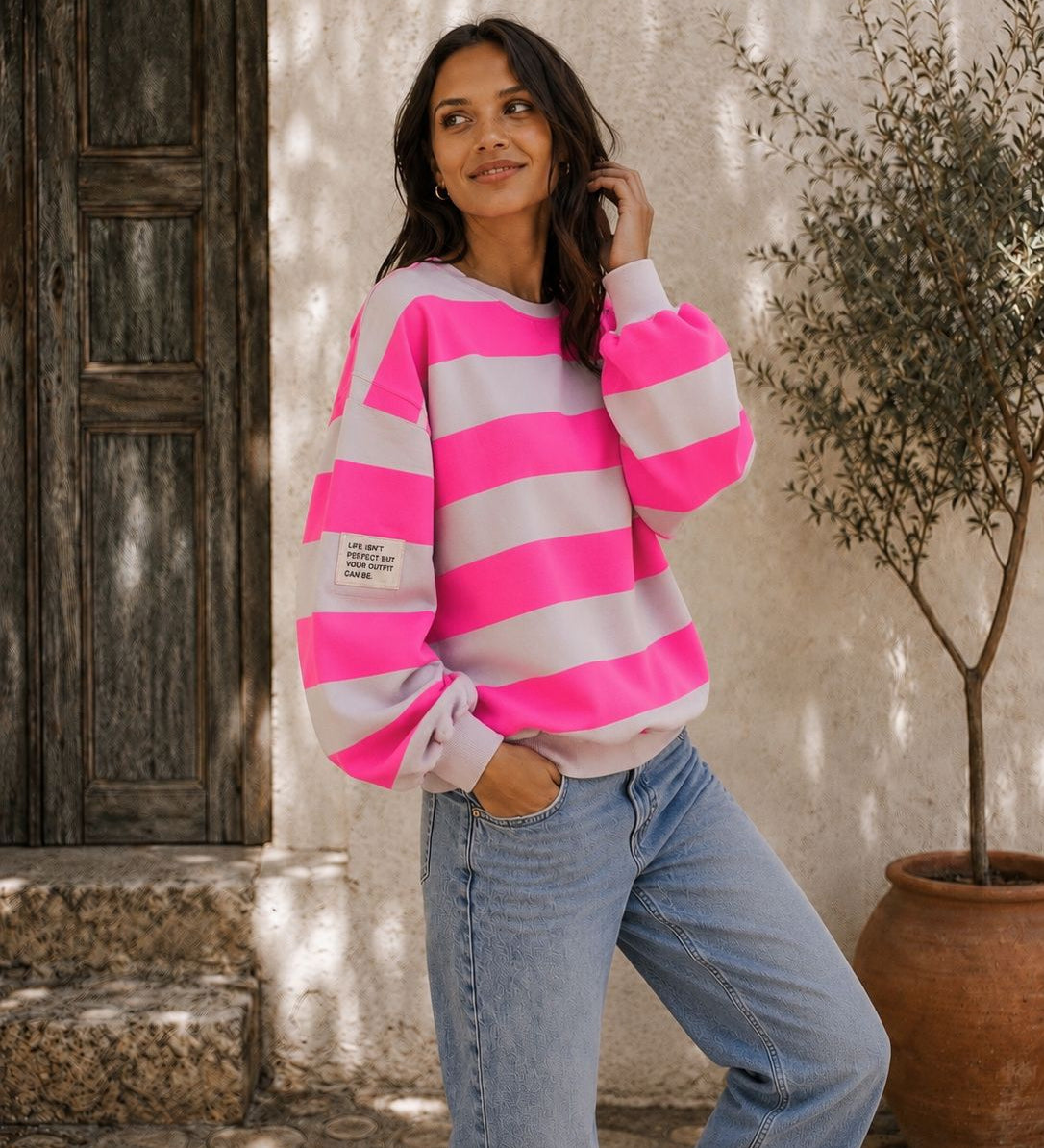 BUTTERSTOFF SWEATER "LIFE ISN'T PERFECT BUT YOUR OUTFIT CAN BE"