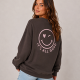 SWEATER „IT‘S ALL GOOD OVERSIZE SWEATER“