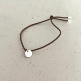 HANDGEFERTIGTES NYLONBÄNDCHEN MIT ANHÄNGER-PLAKETTE "KLEEBLATT, SMILEY, NO SMILEY"