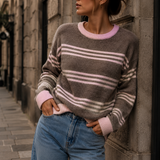 STRICKPULLOVER „MILA STRIPES“