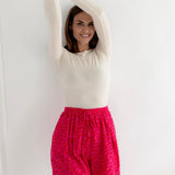 KURZE MUSSELIN LEO SHORTS „COLOURFUL LEO“