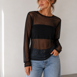TRANSPARENTES MESH SHIRT
