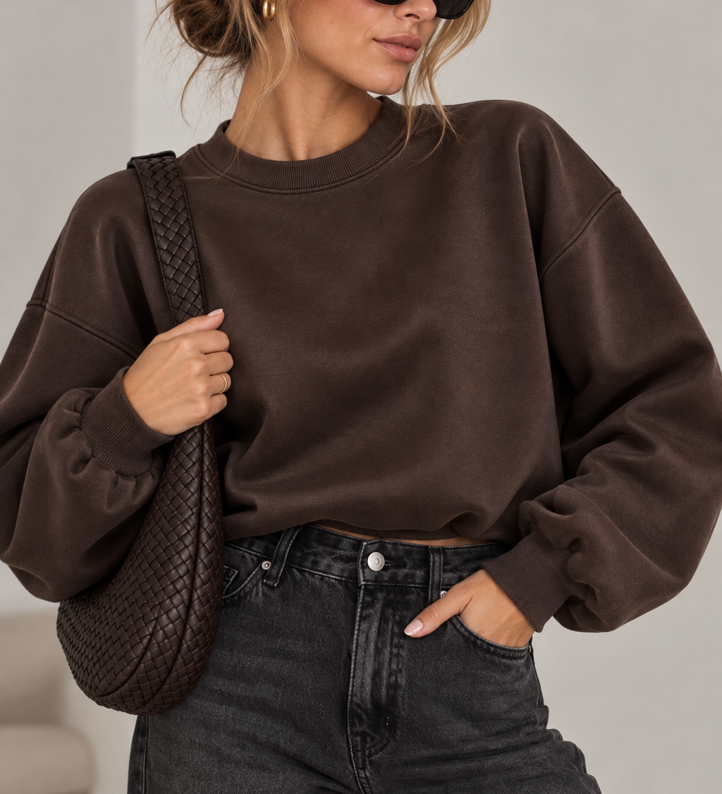 CROP BUTTERSTOFF SWEATER