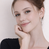 RECHTECK- CREOLEN IN SILBER UND 18KT VERGOLDUNG