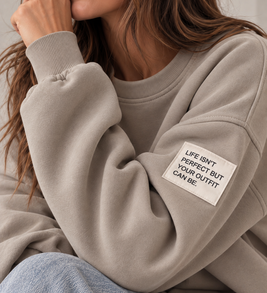 BUTTERSTOFF SWEATER TAUPE | One Size 36–40