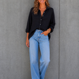 KURZE OVERSIZE MUSSELINBLUSE „PURE“