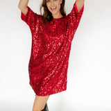 PAILLETTENKLEID "CHILLIRED“