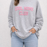 SWEATER "COOL MOMS CLUB" - OVERSIZE FIT