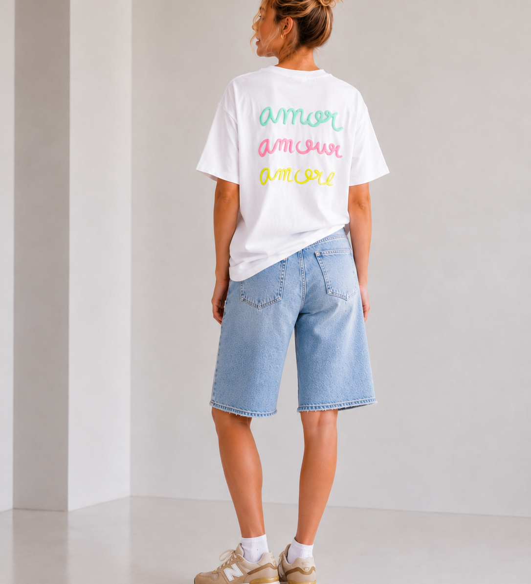 LILA SHIRT „AMORE AMORE AMORE“