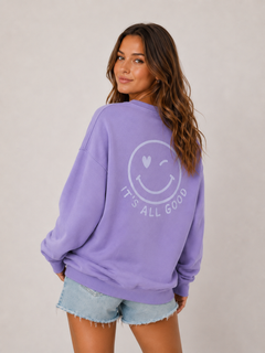SWEATER „IT‘S ALL GOOD OVERSIZE SWEATER“