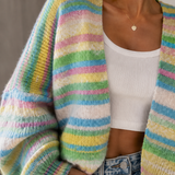 CARDIGAN „NEON STRIPES“