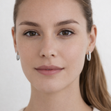 OVALE CREOLEN IN SILBER UND 18Kt VERGOLDUNG