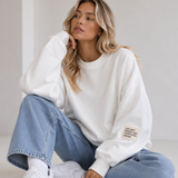 Butterstoff Sweater Weiß | One Size 36–40