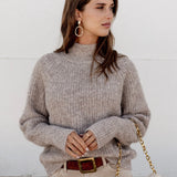 PULLI MIT KLEINEM ROLLKRAGEN "MELINA"