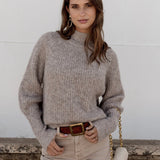 PULLI MIT KLEINEM ROLLKRAGEN "MELINA"