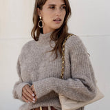 PULLI MIT KLEINEM ROLLKRAGEN "MELINA"