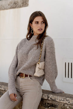 PULLI MIT KLEINEM ROLLKRAGEN "MELINA"