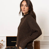 PULLI MIT KLEINEM ROLLKRAGEN "MELINA"