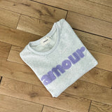 HELLGRAUES SWEATSHIRT "AMOUR"