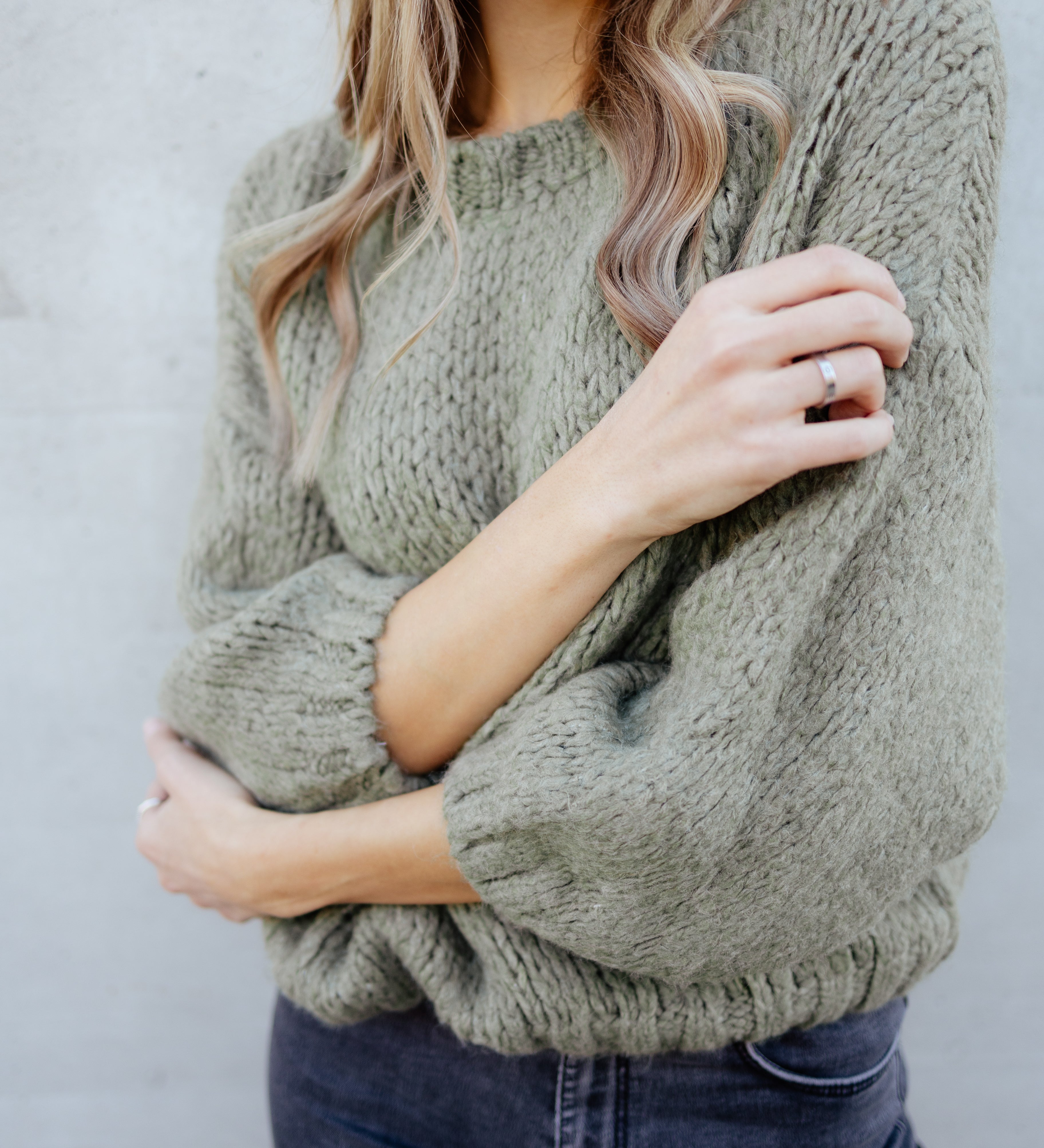 CROPPED STRICKPULLI "LEA"