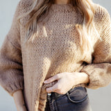 CROPPED STRICKPULLI "LEA"