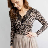 LEO MESH-LONGSLEEVE MIT SPITZENDETAILS