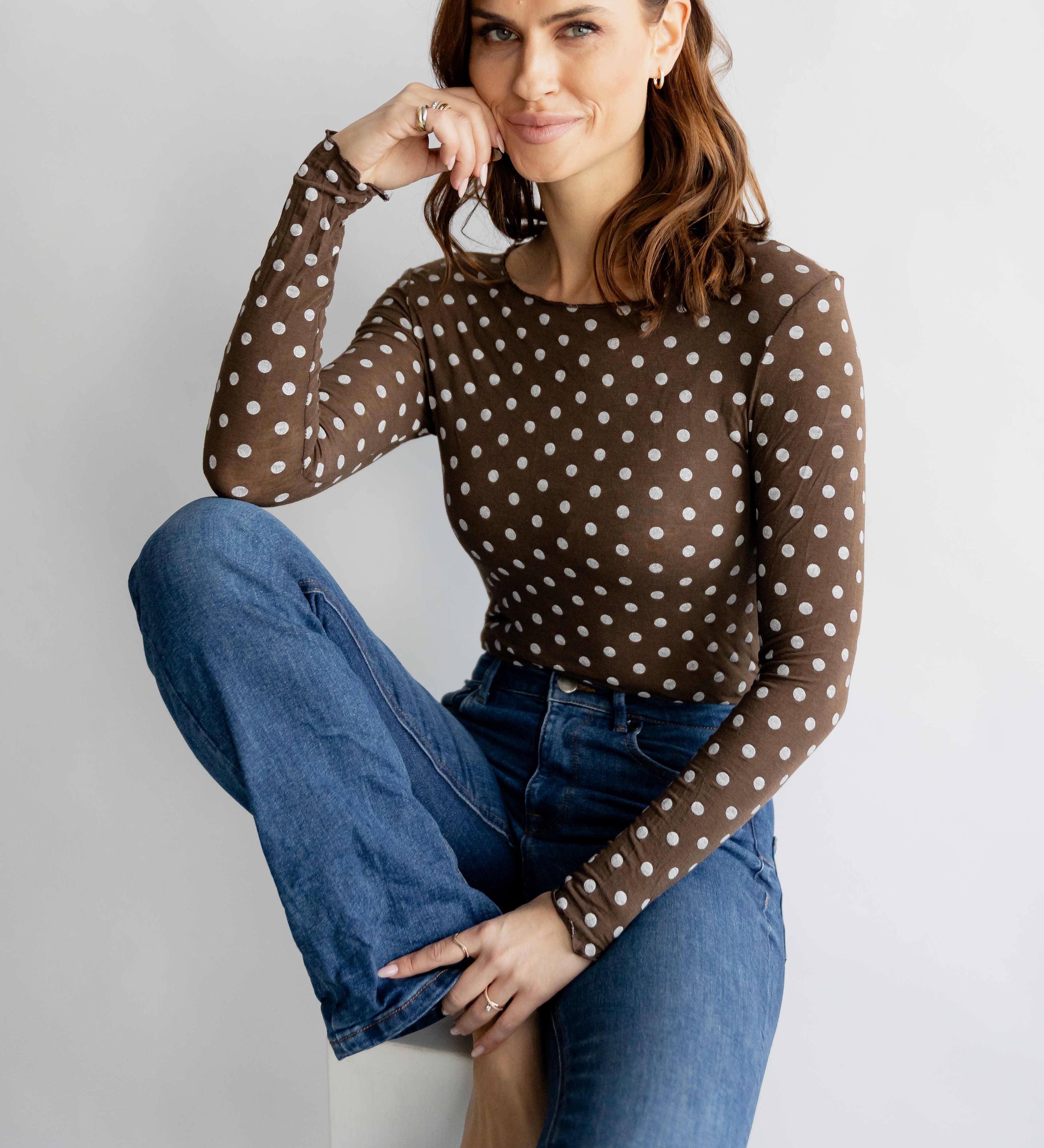 MESH-LONGSLEEVE "DOTS"